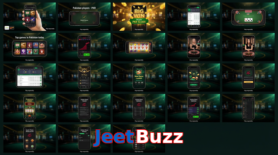 Main screen of JeetBuzz bet page for PK players