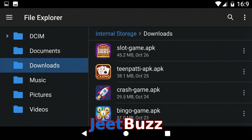 Main screen of JeetBuzz gameapk page for PK players